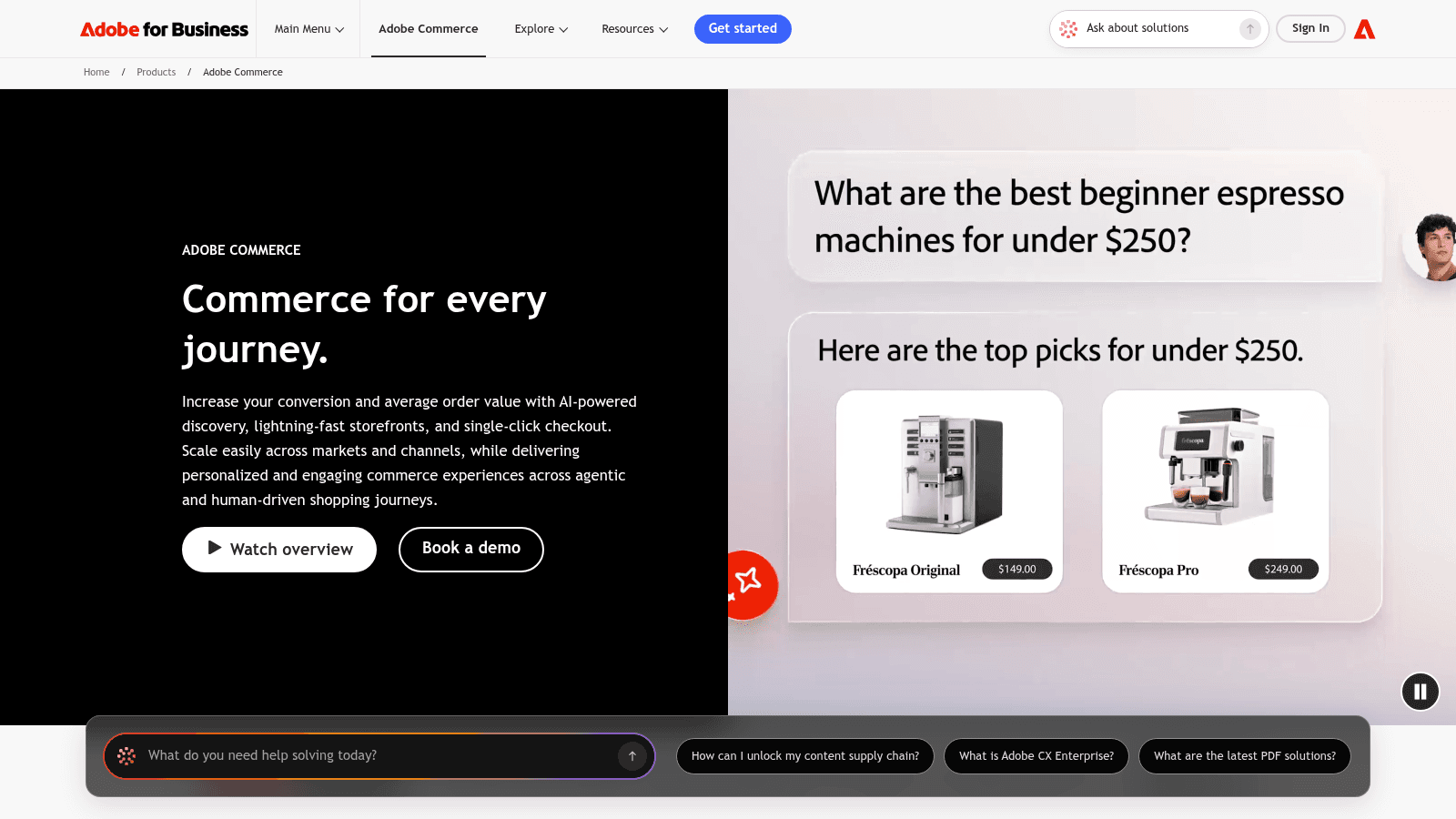 Adobe Commerce as a top b2b portal software