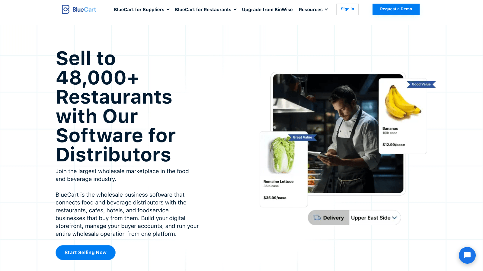 BlueCart as a top b2b portal software