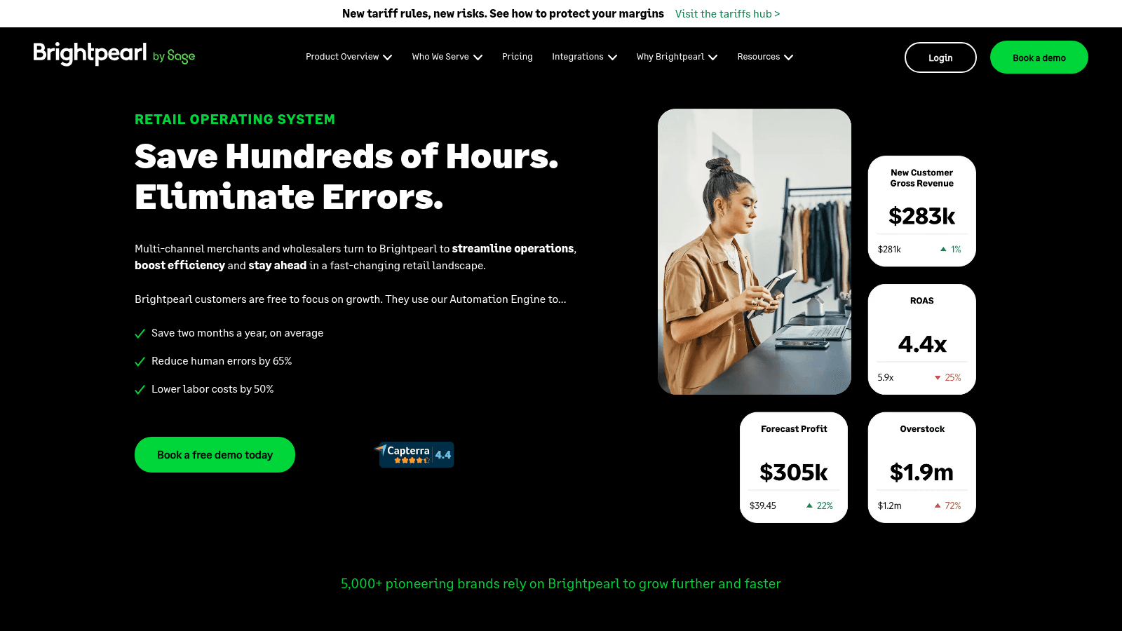 Brightpearl as inventory automation software for distributors