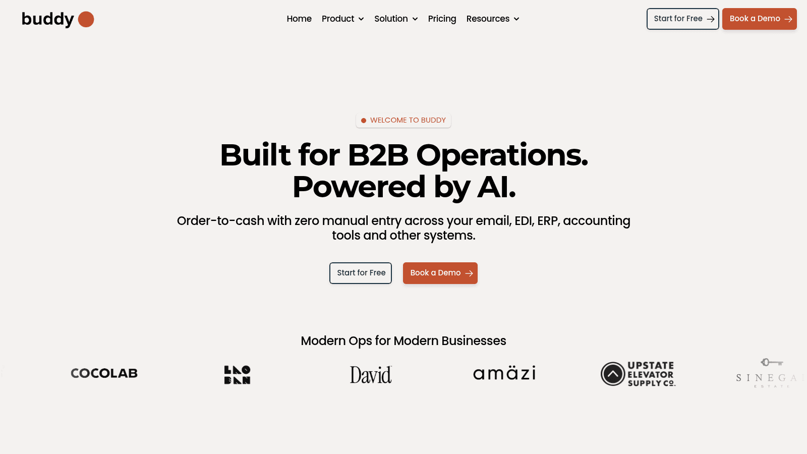 Buddy as order entry software for distributors