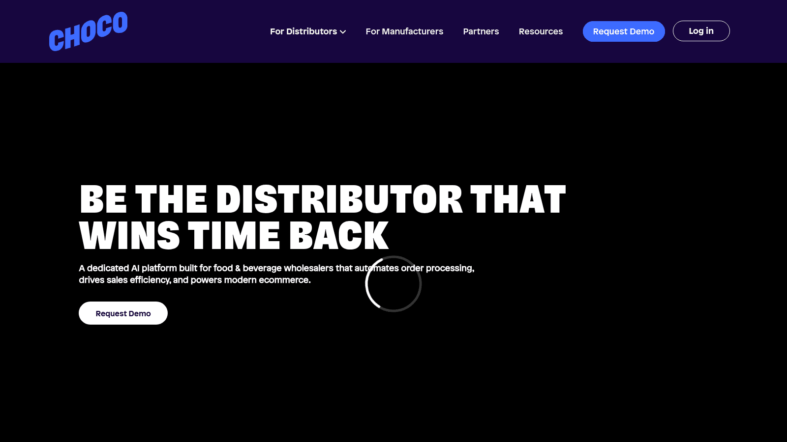 Choco as order taking software for distributors