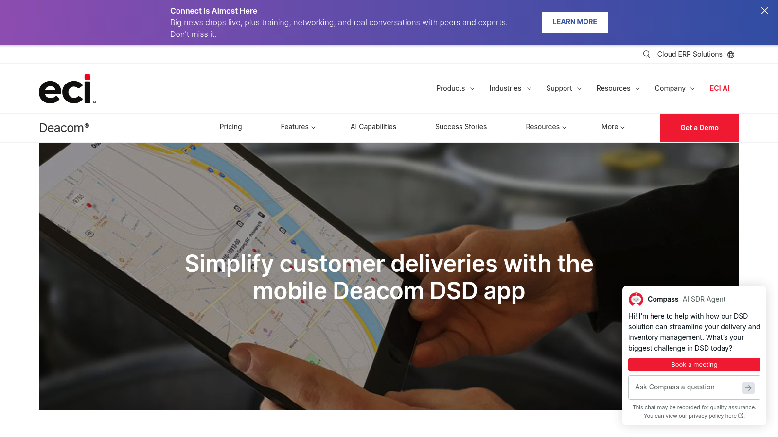 ECI Deacom as a top DSD sales software