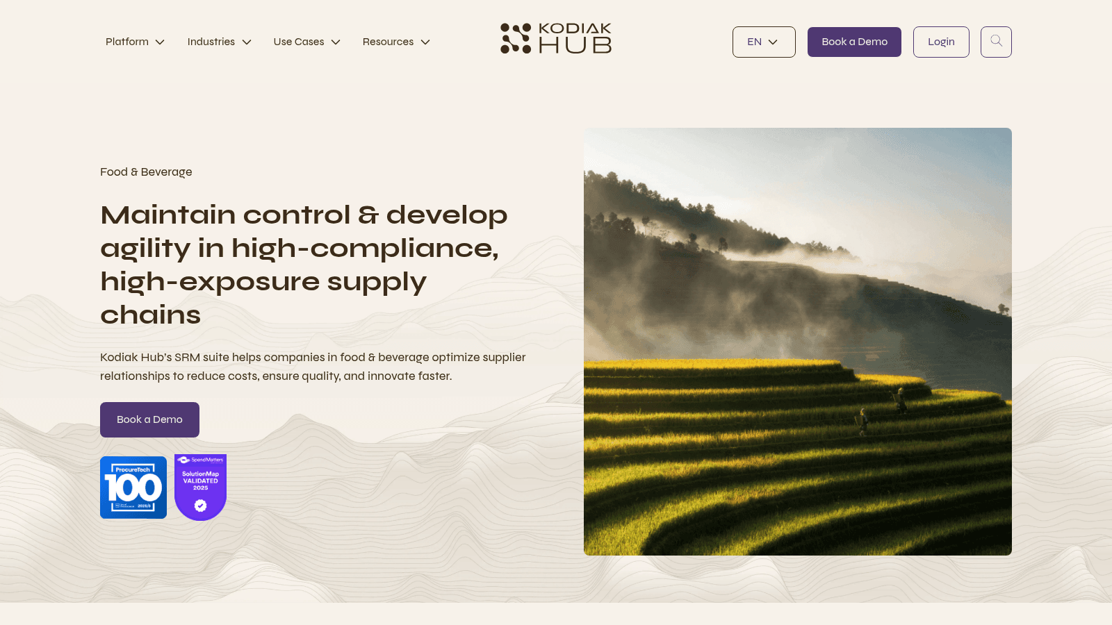 Kodiak Hub as a top supplier management software