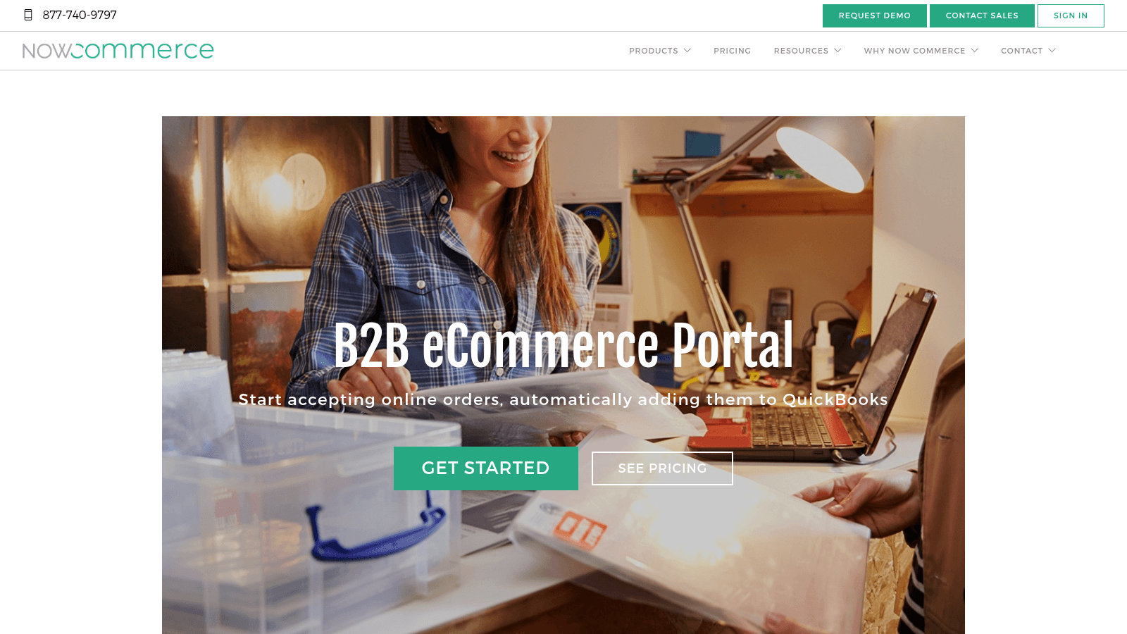 Now Commerce as order entry software for distributors