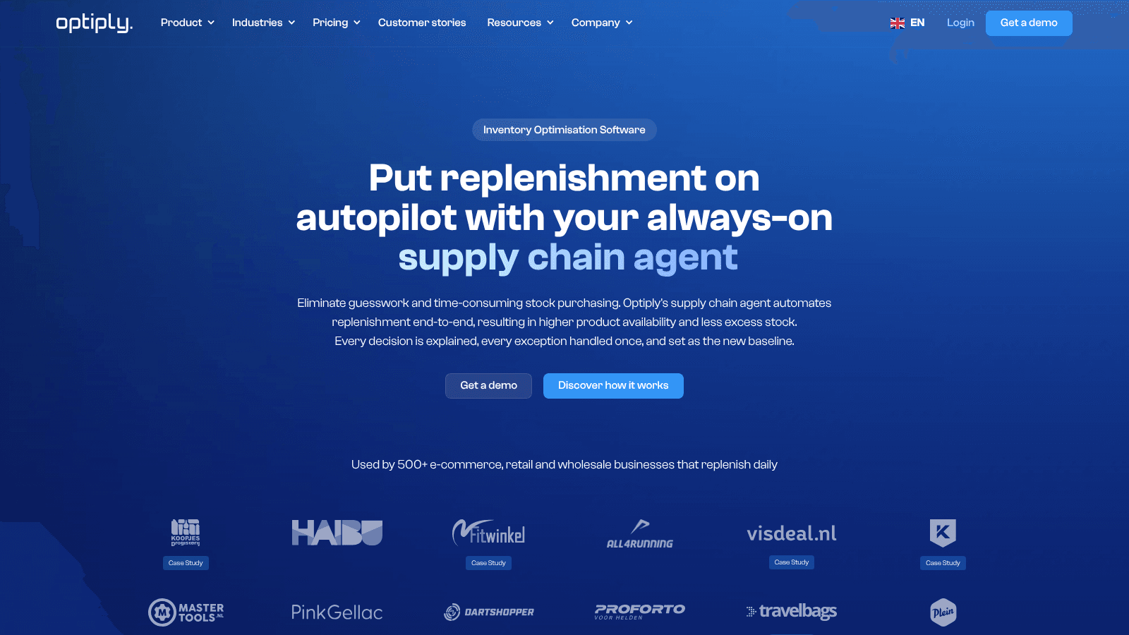 Optiply as inventory replenishment software