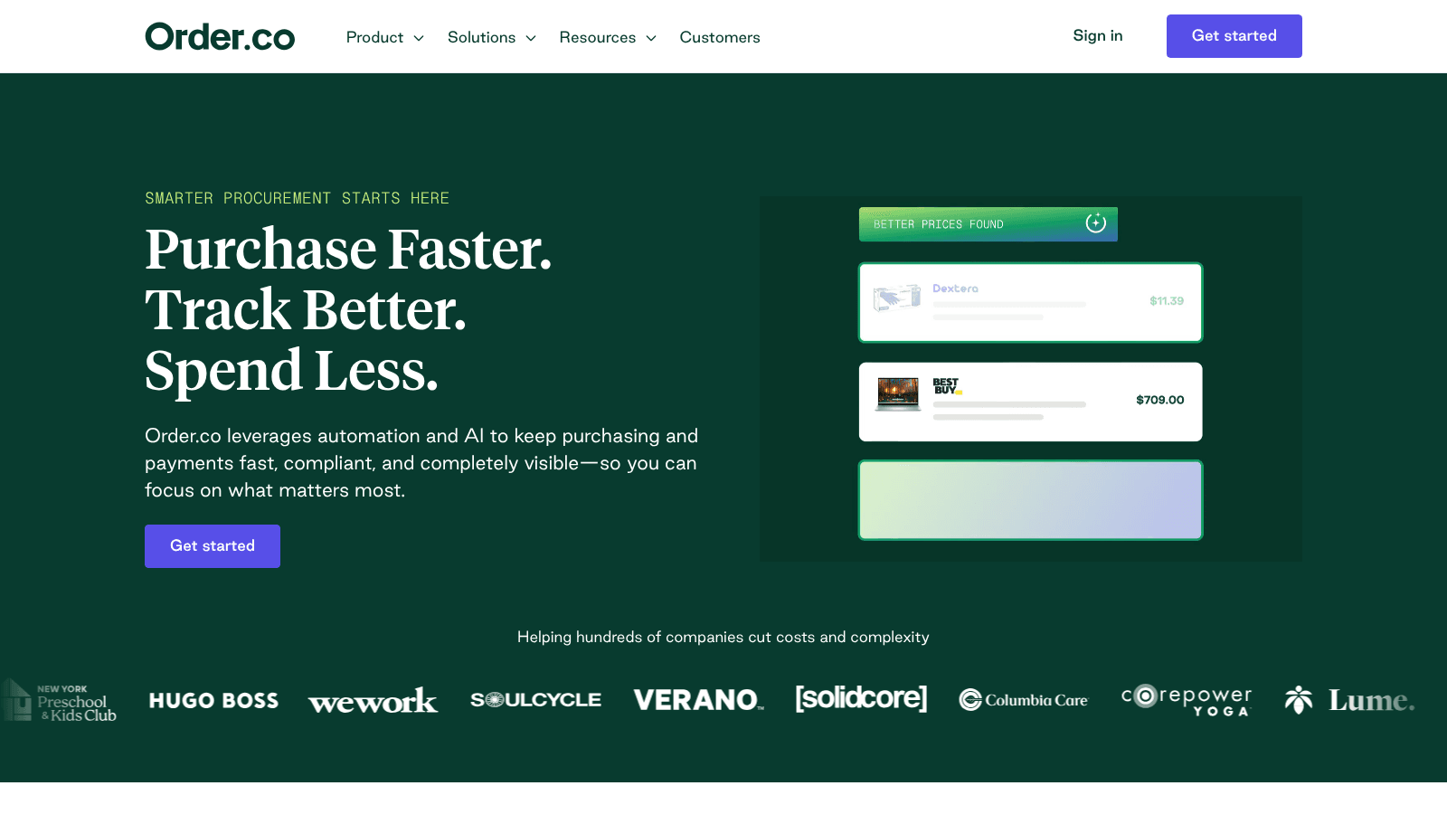 Order.co as vendor management software for distributors