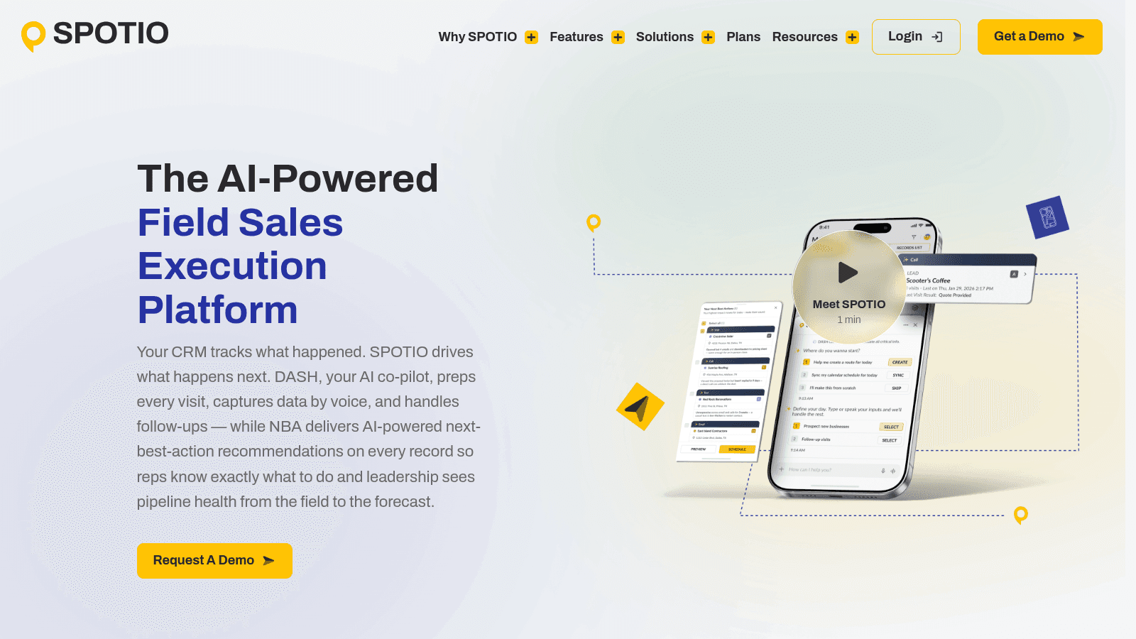 SPOTIO as a top distributor sales software