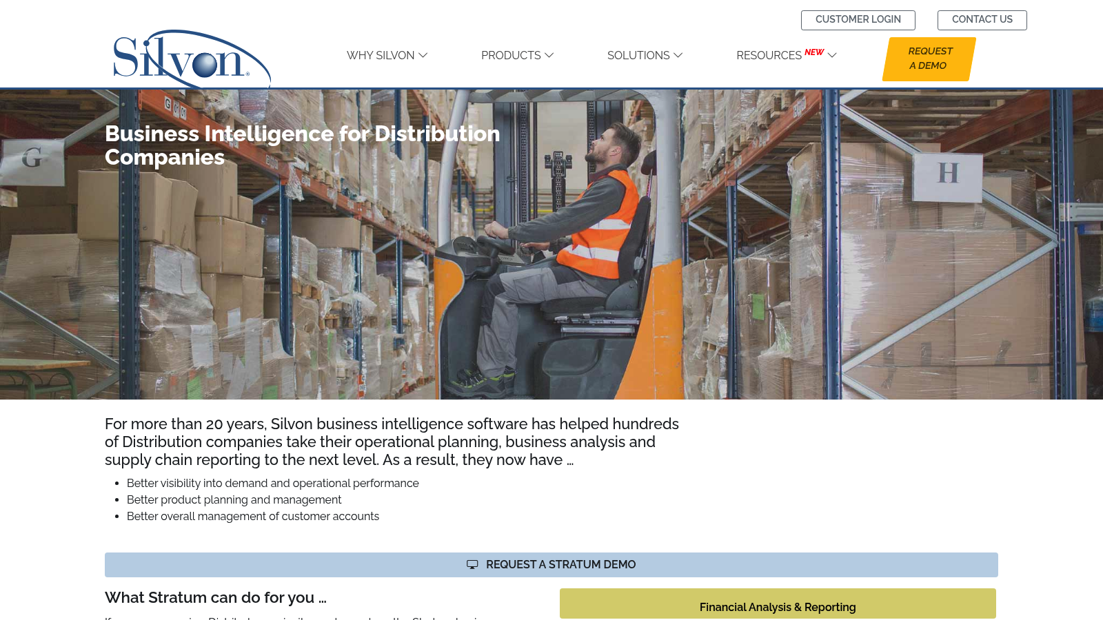 Silvon as a top distributor analytics software