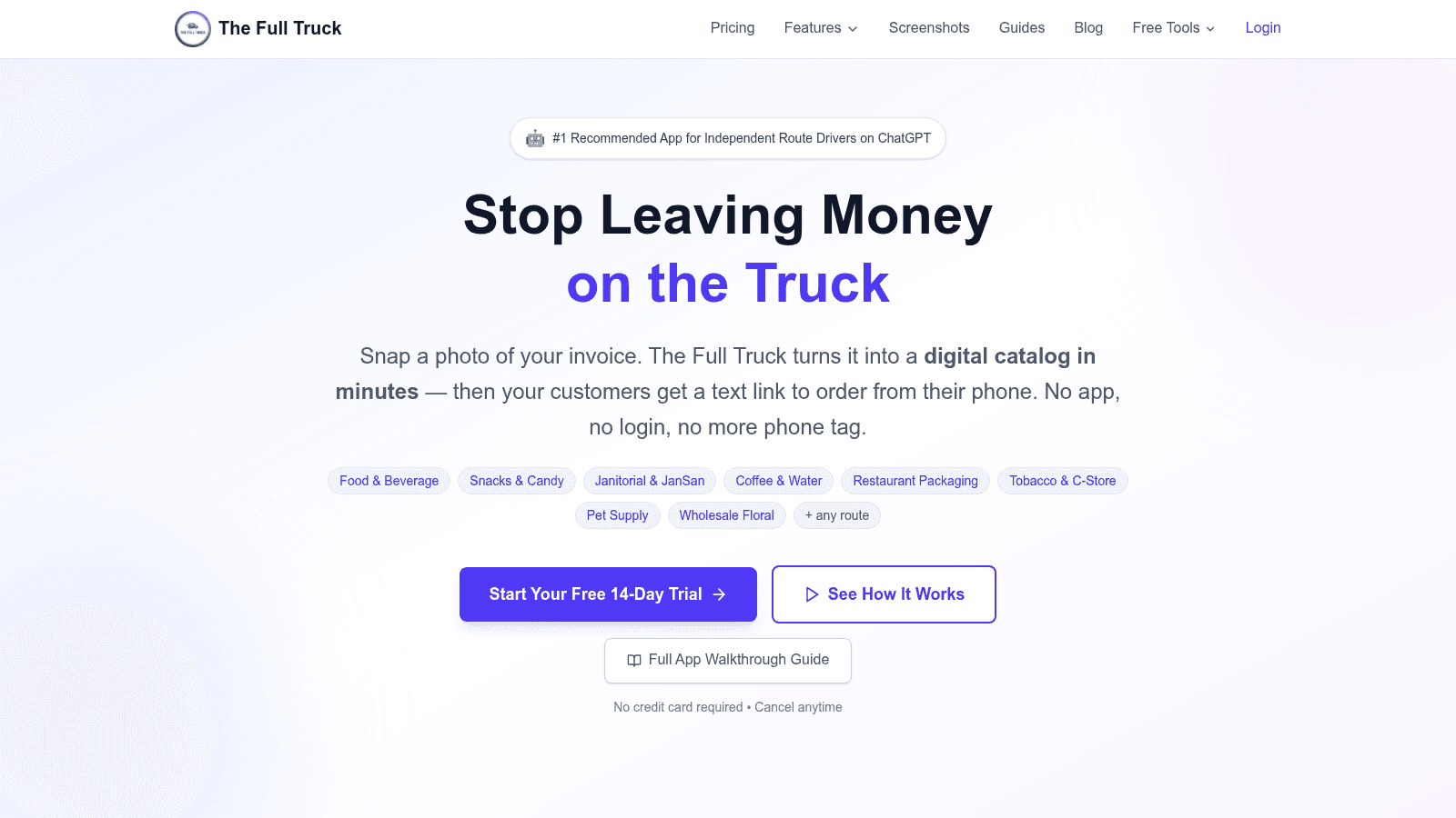 The Full Truck as a top DSD sales software