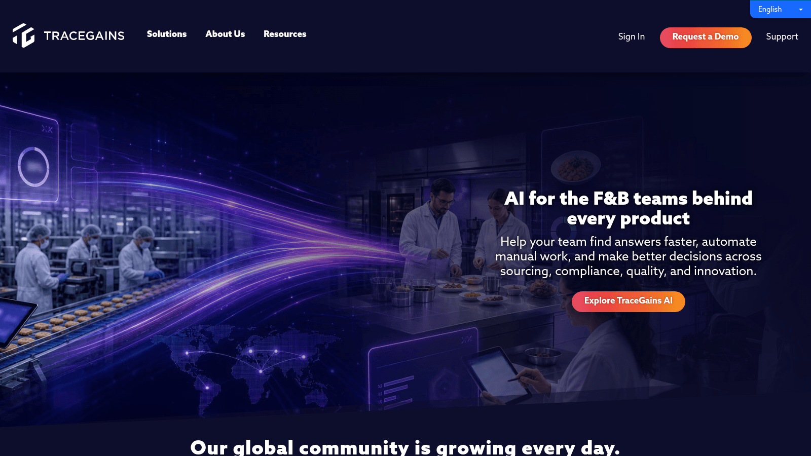 TraceGains as a top supplier management software