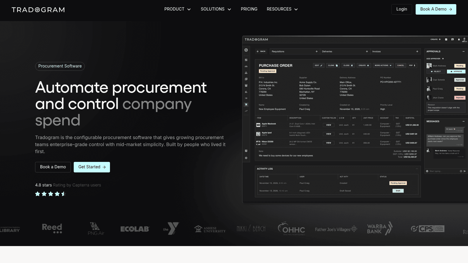 Tradogram as vendor management software for distributors