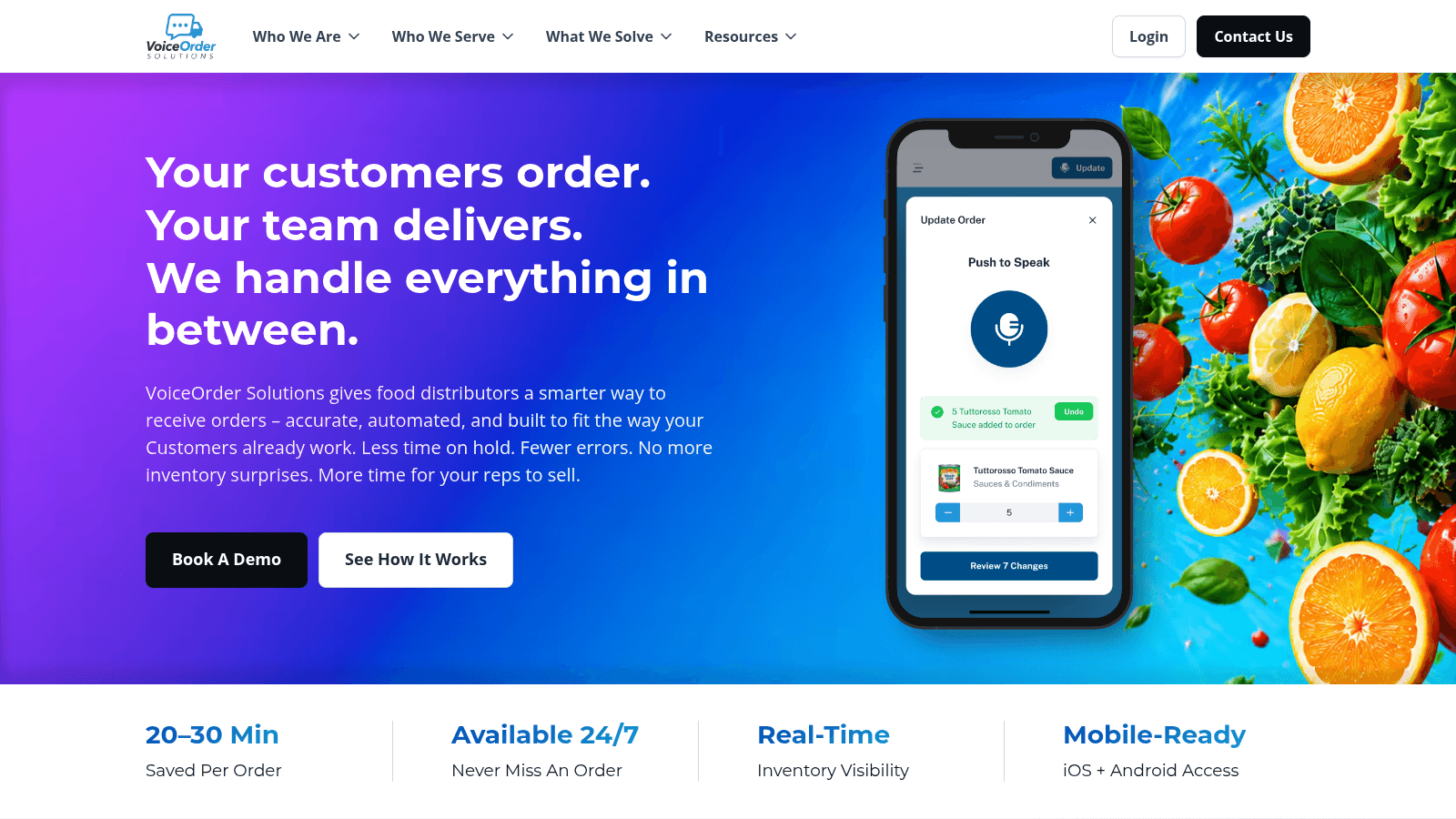 VoiceOrder Solutions as a top order entry software