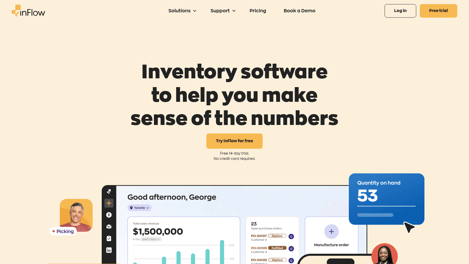 inFlow Inventory as inventory visibility software for distributors